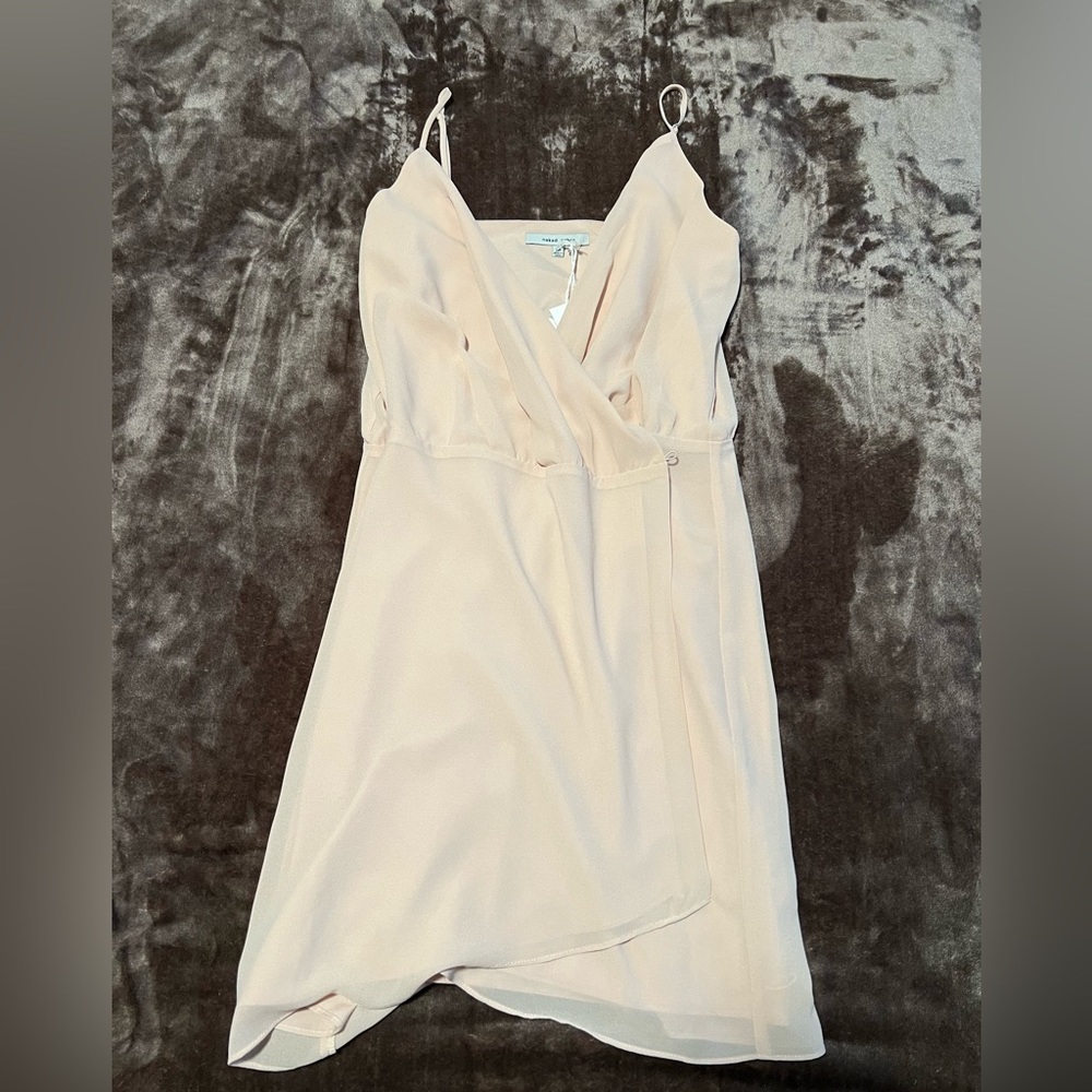 Naked Zebra Blush Wrap Dress - Size Medium